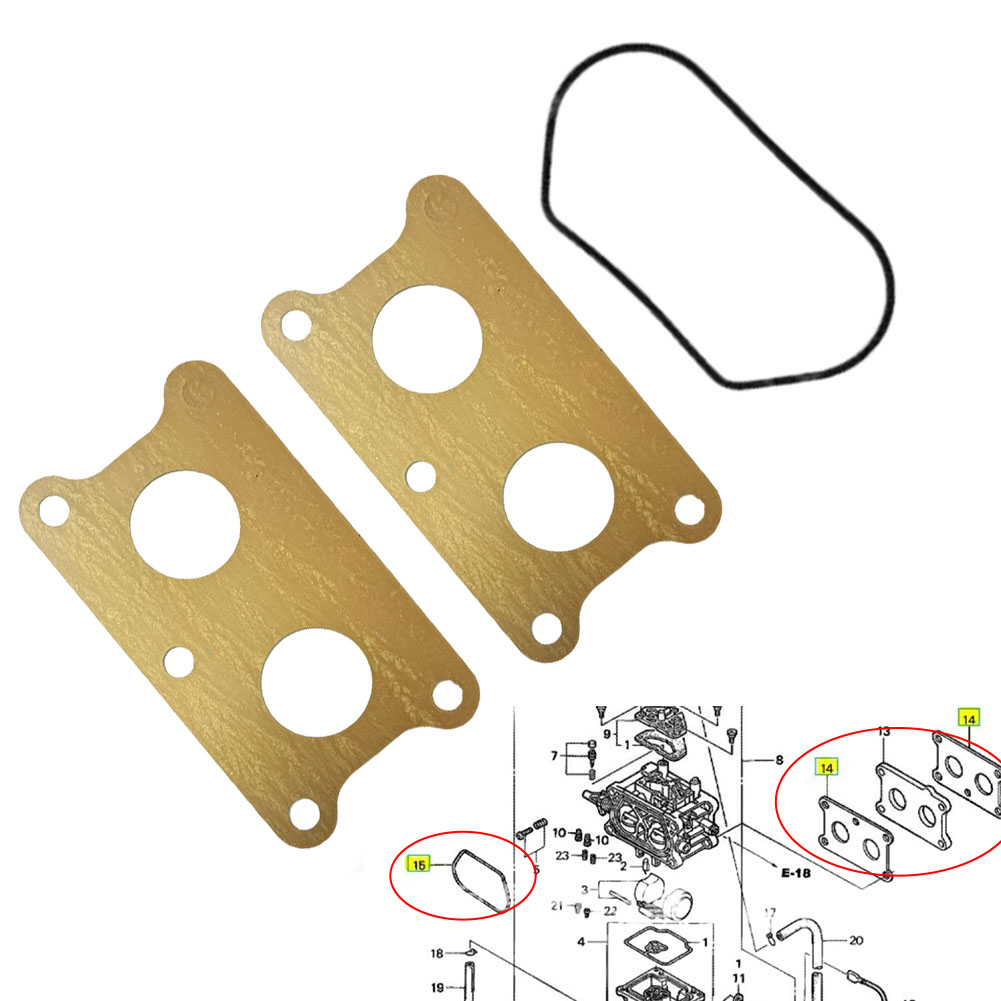 Gardening Tools Repair - ホンダ GXV530 GCV530 エンジンキャブレター修理キットガスケットとゴム交換部品付きガーデンパワーツール用