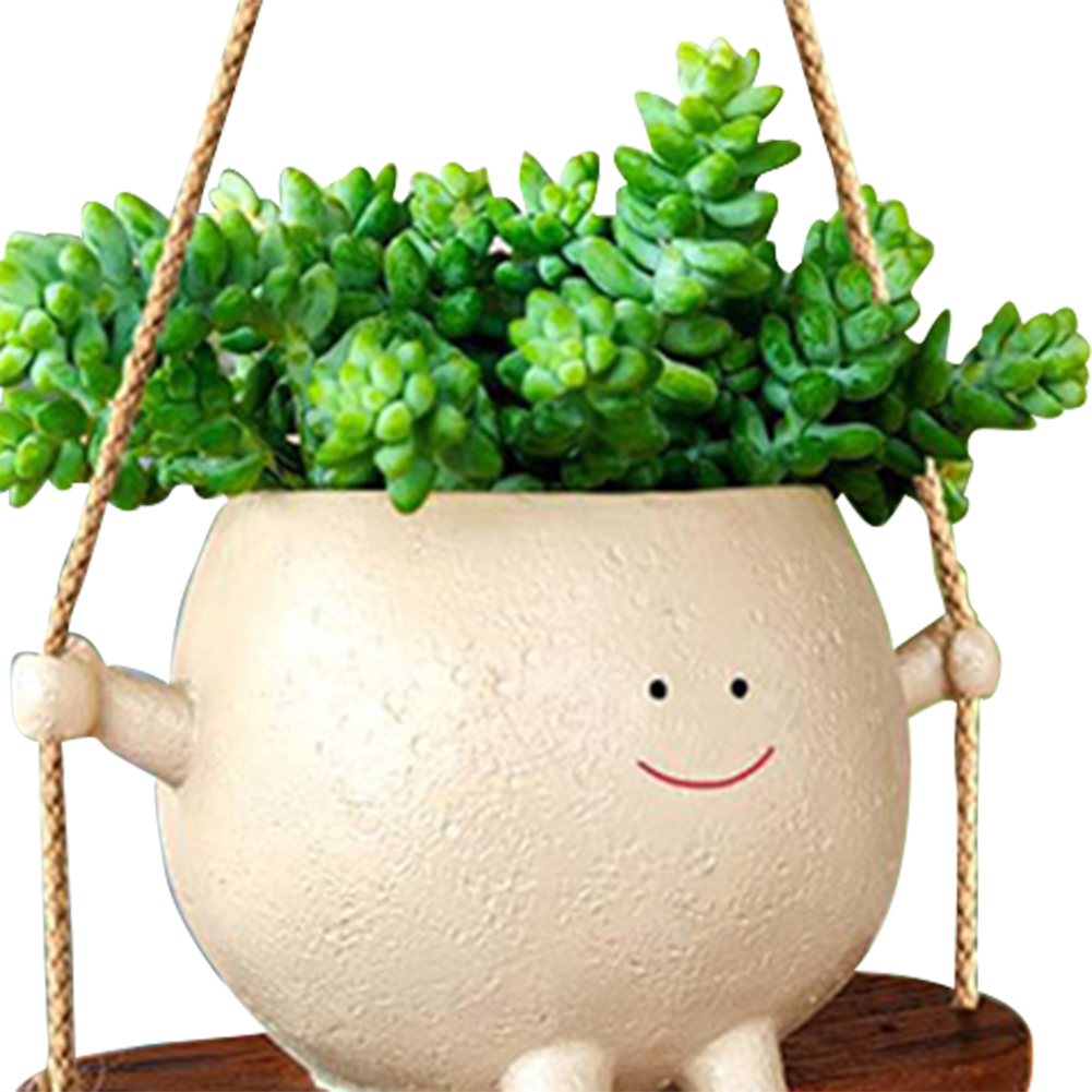 植物ハンガーバスケット 素敵なスイングフェイスプランターポッ - Hanging Planter Basket のレビューと価格