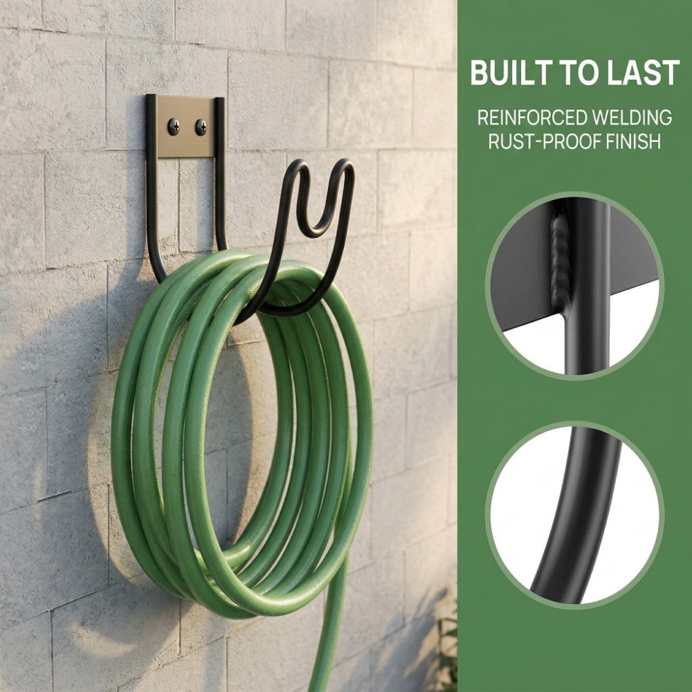 防錆ガーデンホースホルダー壁掛け式耐久性のあるフレックスホー - Gardena Hose Flex のレビューと価格