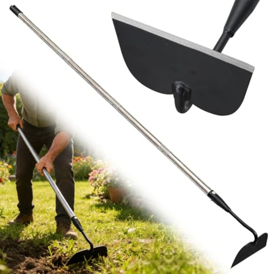 除草用ガーデンホー、頑丈なドローホー、耕起、耕耘、溝掘り、畝 - Gardening Tools Drawing のレビューと価格