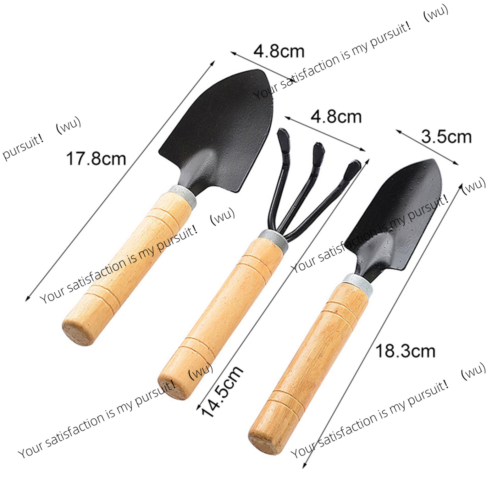 3ピースミニガーデンツールセット、多肉植物や盆栽の手入れ用木 - Gardening Tools Gift Ideas のレビューと価格