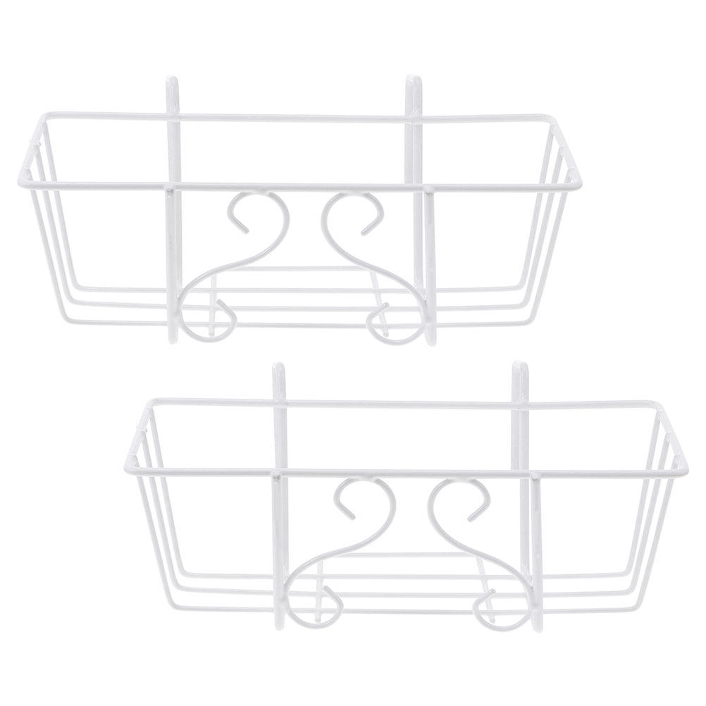 2個セット バルコニー吊り下げ式植木鉢ラック 丈夫な鉄製植物 - Hanging Planter Basket のレビューと価格