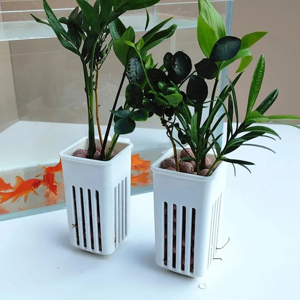 1 PC 水族館水耕プランター壁掛け簡単インストール水槽装飾 - Hanging Planter Basket のレビューと価格