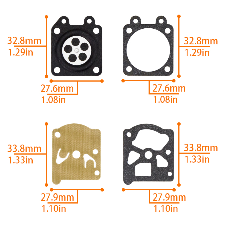 チェーンソーキャブレターダイヤフラム修理キット 4500 5 - Gardening Tools Repair のレビューと価格